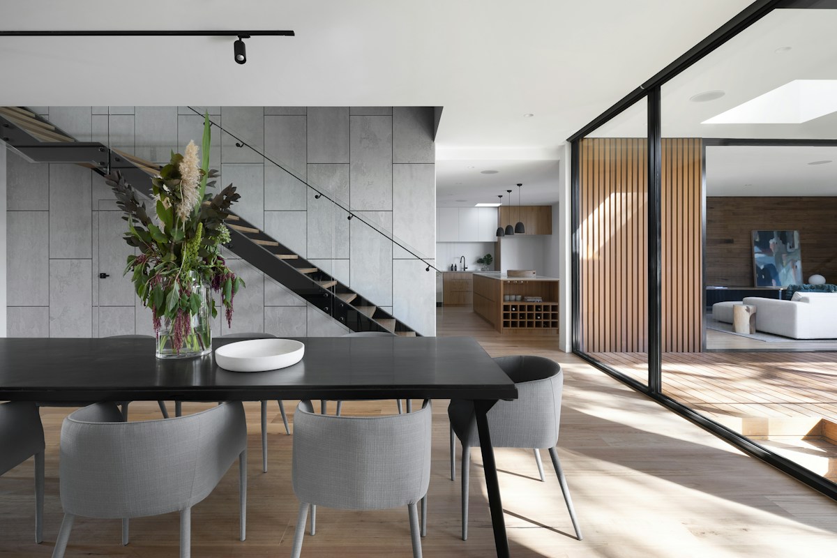 Bright contemporary home interior — stock inspiration photo